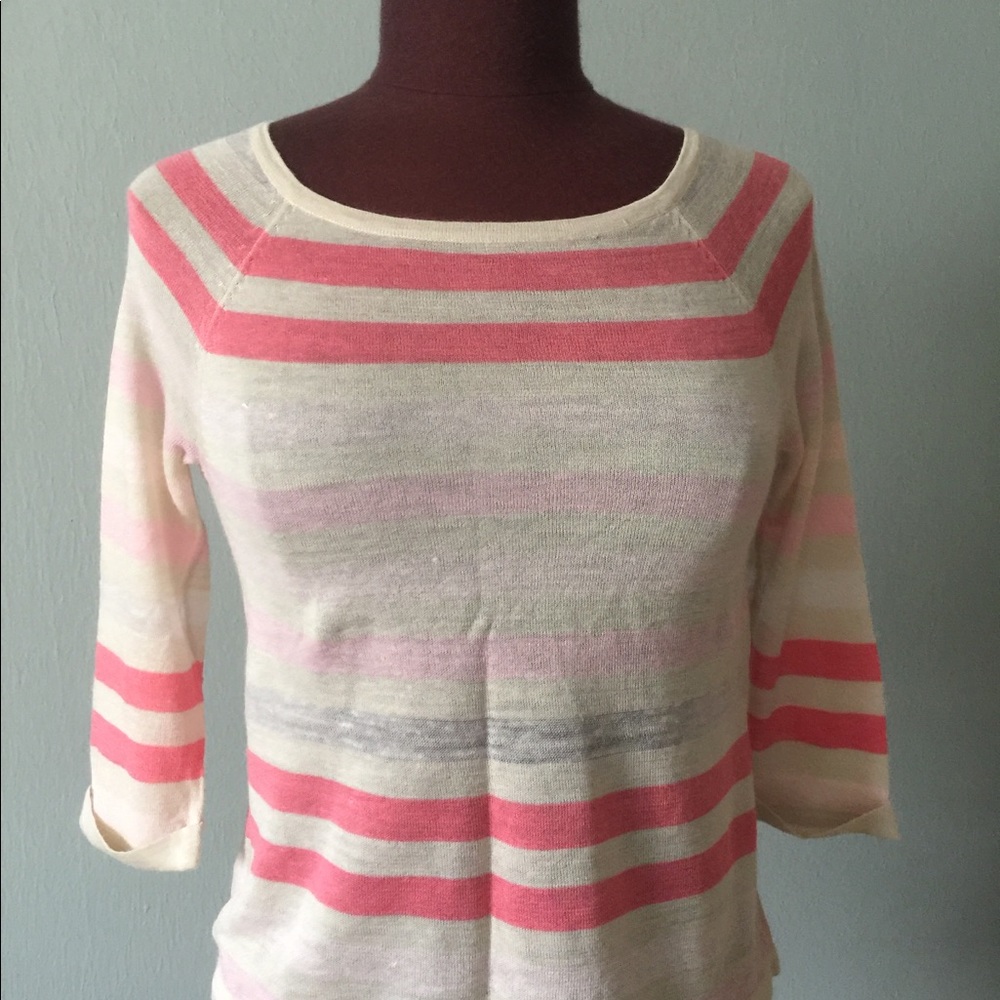 Striped top.